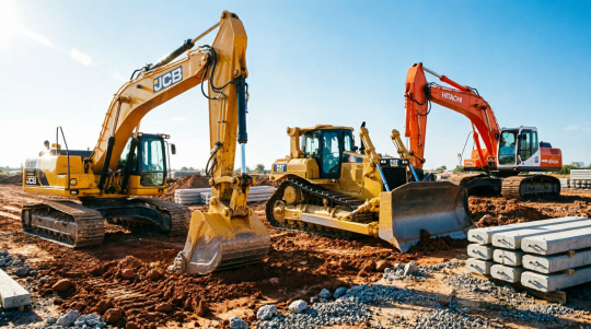 ������������ ������� (JCB, Caterpillar, Hitachi) ���� � ���� �������